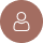 Brown circular user profile icon