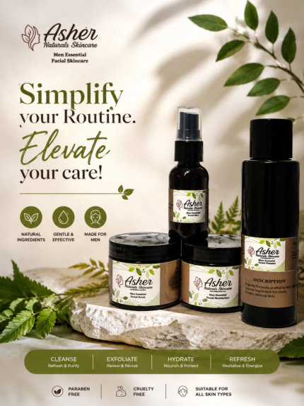 Men's natural skincare product set