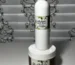 White skincare bottle and jar stacked