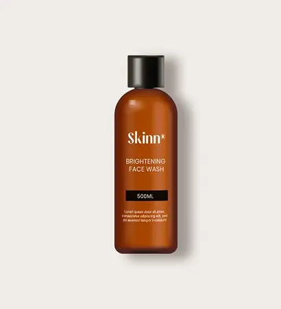 Skinn 500ml brightening face wash bottle